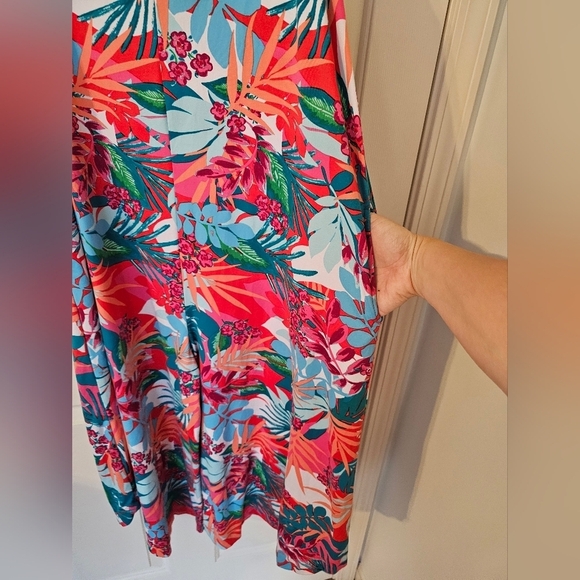 Koolaburra By UGG Tropical Summer Jumpsuit Stretchy Size S - Picture 3 of 6